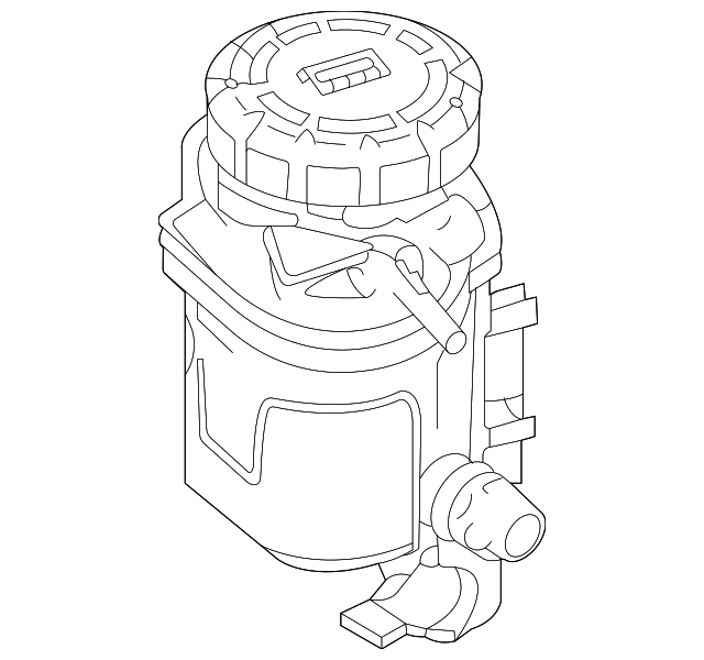 139-200-85-00 - Turbocharger Coolant Reservoir Mercedes-Benz Parts Space
