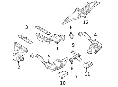 Exhaust Manifold for 2006 Porsche Boxster #0