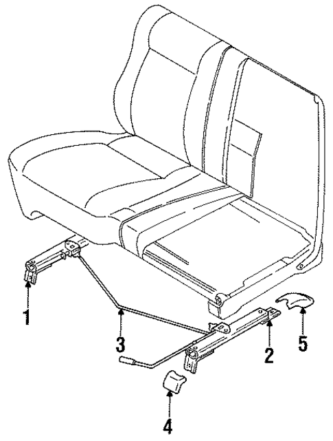 Seats & Track Components for 1992 Isuzu Pickup #1
