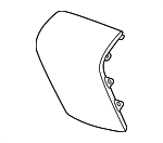 83450T20A01ZA - Body: Rear Cover for Honda Image