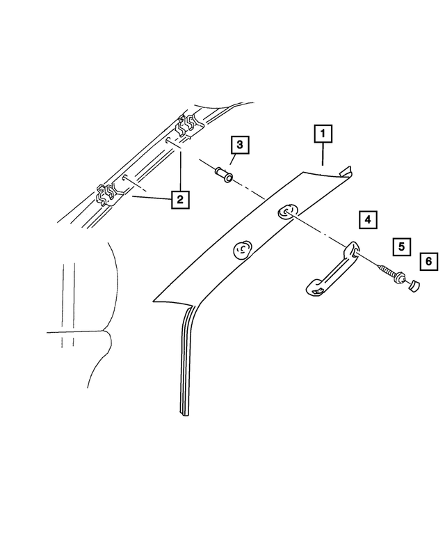55214846 - Interior Trim: Trim Panel Clip for Mopar Image