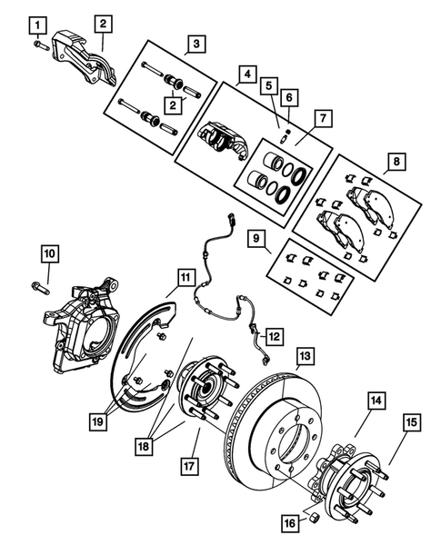 Front Brakes for 2010 Dodge Ram 3500 #1