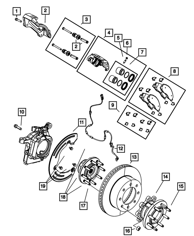 R8049151AD - Brakes: Disc Brake Caliper Assembly, Remanufactured, Left for Mopar Image