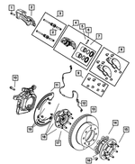 R8049151AD - Brakes: Disc Brake Caliper Assembly, Remanufactured, Left for Mopar Image image