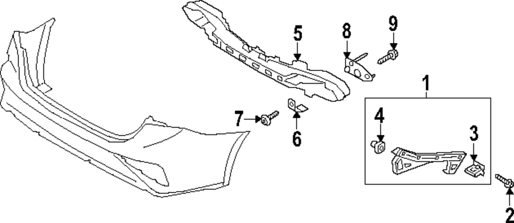 K出品 2016-2020 Kia Sorento Bracket Rear Bumper Left Side Bracket 86677