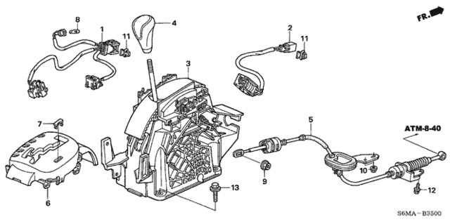 Select Lever for 2006 Acura RSX #0