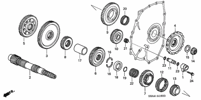 AT Countershaft (5AT) for 2005 Honda CR-V #0