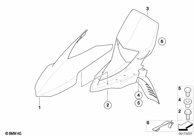 46617717219 - : Headlight Trim for BMW-Motorrad Image