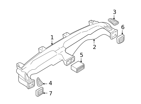 Ducts for 2004 Hyundai Accent #0