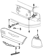 F2SZ13405A - Electrical: Tail Lamp Assembly for FORD Image