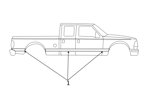 Stripe Tape for 2001 Ford F-250 Super Duty #5