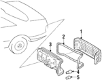 1268200566 - Electrical: Lens for Mercedes-Benz Image