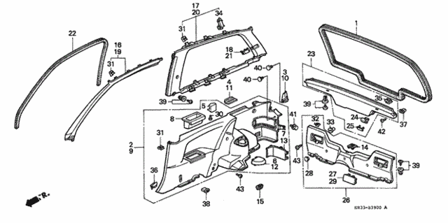 Door Trim - Side Lining for 1988 Honda Civic #0