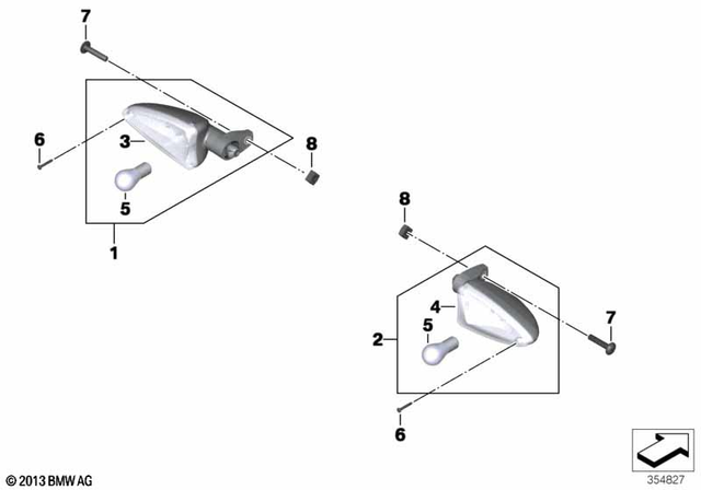 63138534350 - Lights: Lamp Lens                 for BMW-Motorrad Image