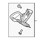 LR044882 - : Outer Belt Assembly Upper Bracket for Land Rover: Range Rover Sport Image