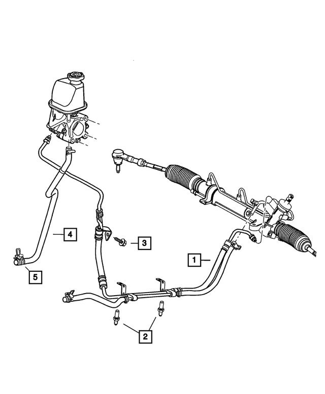 « 5272319AM – Steering : Pression De Direction Assistée Durite pour Mopar Image »