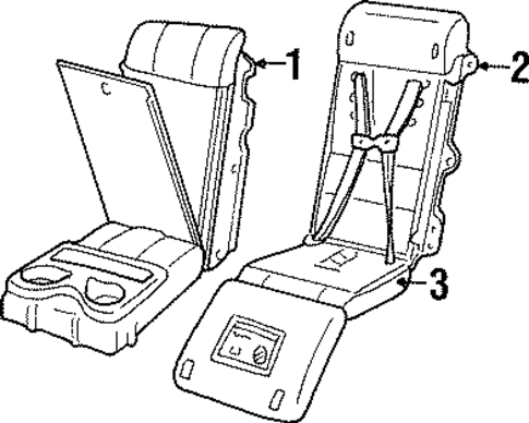 Rear Seat Components for 2001 Pontiac Grand Prix #0