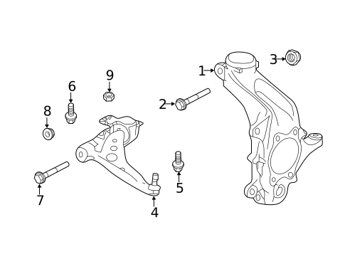 Suspension Components for 2022 INFINITI QX50 #1