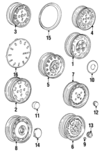 4176756 - Suspension: Trim Ring for Dodge: Colt Image