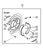 5179335AA - Brakes: Upper Shoe Return Spring for Mopar Image