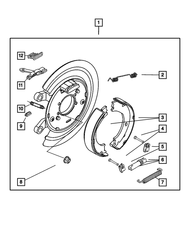 5114192AA - Brakes: Brake Shoe Hold Down Clip for Mopar Image
