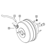 52010382AD - Brakes: Brake Booster Vacuum Hose for Dodge: Dakota, Durango | Ram: Dakota Image