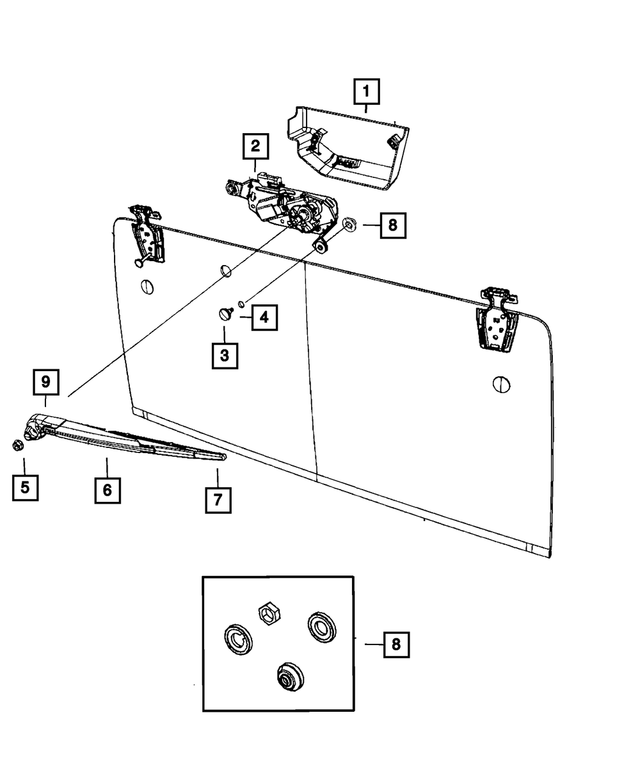 « 68030981AA – Electrical : Vis, Fixation Moteur Et Support pour Mopar Image »