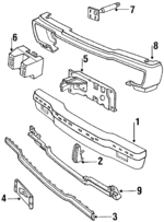 E3DZ17757A - Body: Face Bar for FORD Image