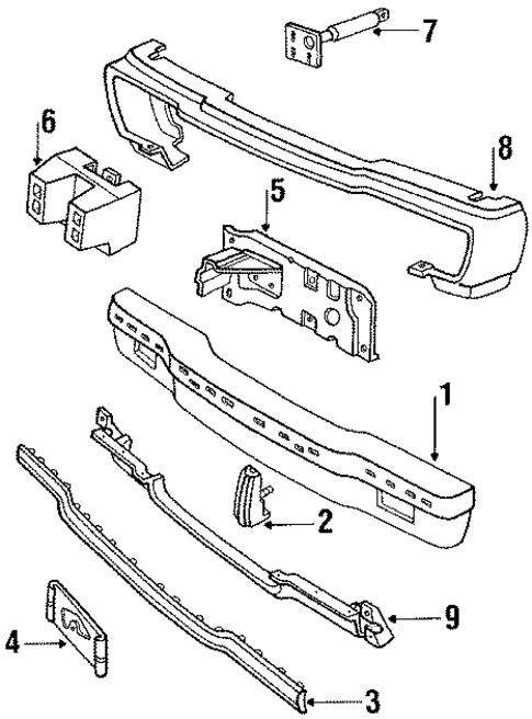 Bumper Assembly for 1986 Ford LTD #0