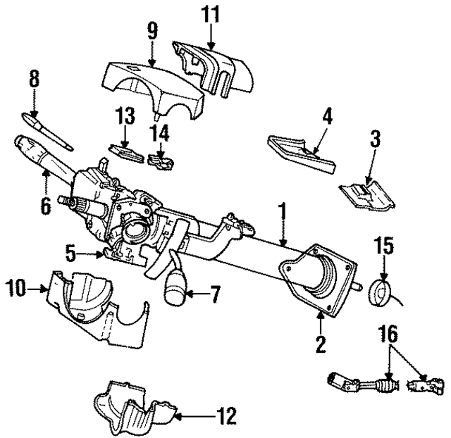 5003011AA - Steering: Steering Column for Mopar Image
