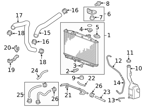 Hoses & Pipes for 2017 Honda Odyssey #0