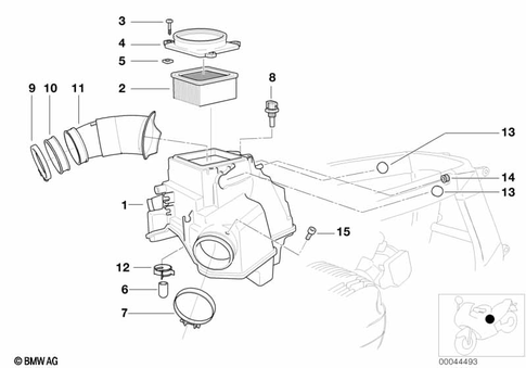 Intake Muffler for 2001 BMW-Motorrad R 1100 S #0