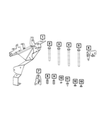 4725834AA - Electrical: Hex Flange Head Bolt for Mopar Image image