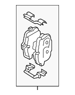 34216867175 - : Brake Pads Rear for BMW: 530e, 530e xDrive, 530i, 530i xDrive, 540d xDrive, 540i, 540i xDrive, 740e xDrive, 740i, 740i xDrive, 750i, 750i xDrive, M550i xDrive, X3, X4, X5, X6, X7 Image