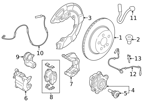 Rear Brakes for 2023 BMW 330i #1