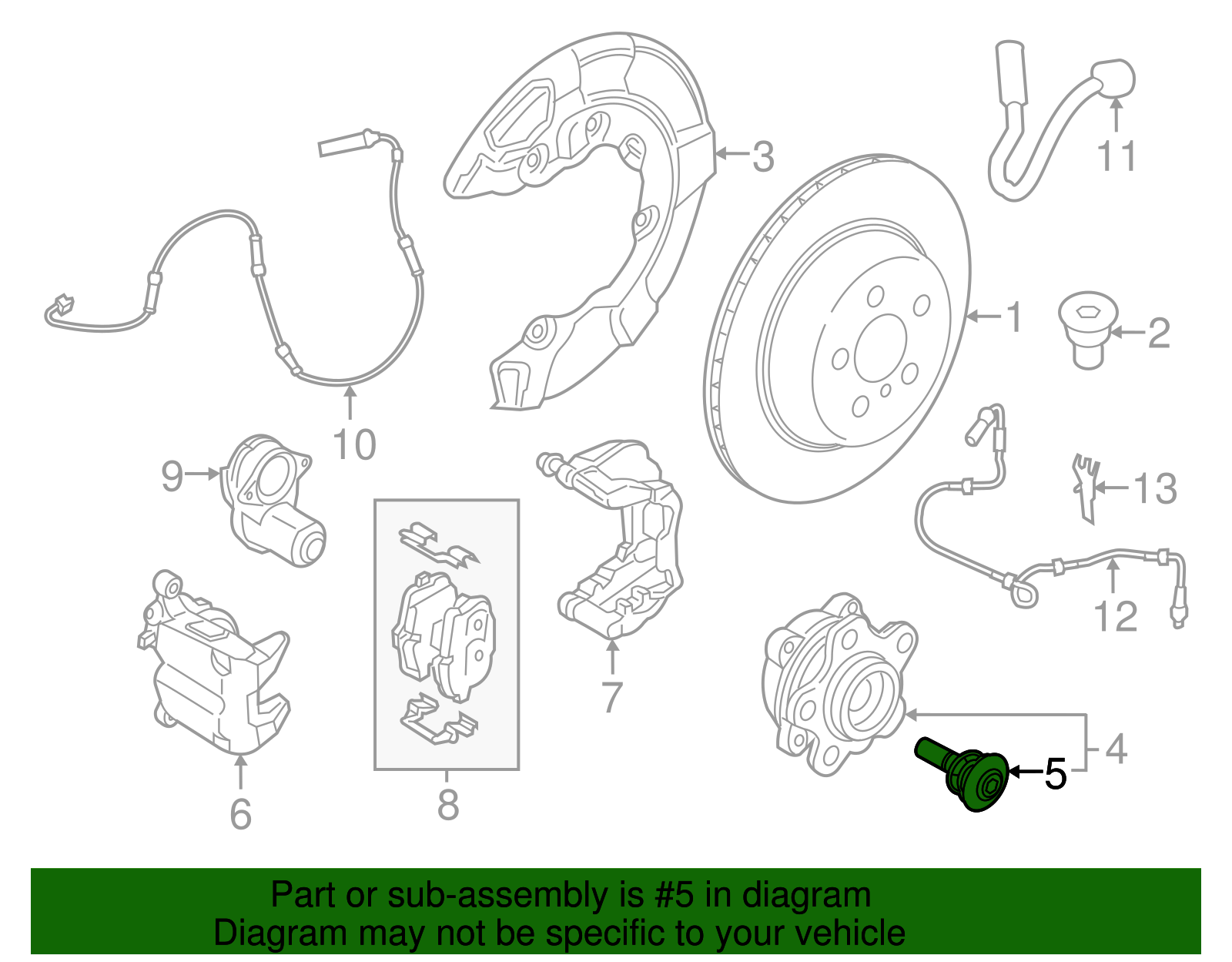 31206866022 - 2016-2025 BMW Axle Bolt (31-20-6-866-022