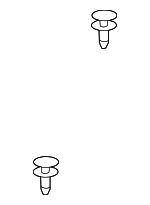 9XB0738901 - Body: Grille Cover Rivet for Mazda: Tribute Image