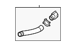 25414BE000 - Cooling System: Upper Hose for Hyundai Image