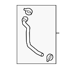 25450BE050 - Cooling System: Reservoir Hose for Hyundai Image