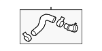 25415BE000 - Cooling System: Radiator Coolant Hose for Hyundai Image