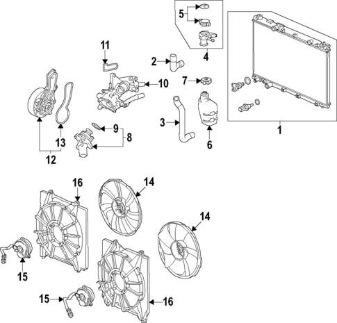 thumbnail image 2 of Evan-Fischer Cooling Fan Assembly – Passenger Right Side For Honda CR-V 2017-2022 2 of 4