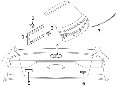 Exterior Trim - Lift Gate for 2020 Audi e-tron Sportback #0