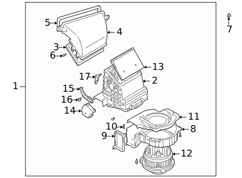 Blower Motor & Fan for 2007 Suzuki Aerio #0
