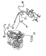 4801466AA - Electrical: Engine Wiring Bracket for Mopar Image