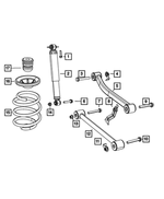 68004252AA - Rear Suspension: Rear Coil Spring for Mopar Image