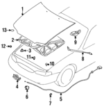 6547010Y25 - : Support Cylinder for INFINITI: J30 Image
