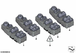 61319241955 - : Operating Unit, Switch Module, Door for BMW Image