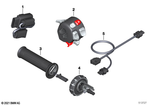 61318546313 - : Combination Switch Left for BMW-Motorrad Image