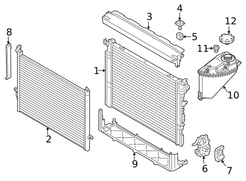 Radiator & Components for 2019 BMW 740e xDrive #0