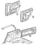 56055339AD - Electrical: Front Door Wiring, Right for Jeep: Wrangler Image